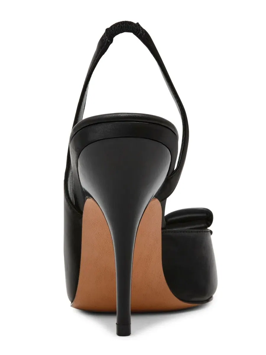 Туфли-сандалии с бантом и ремешком на каблуке Steve Madden — изображение 3 из 7, черный