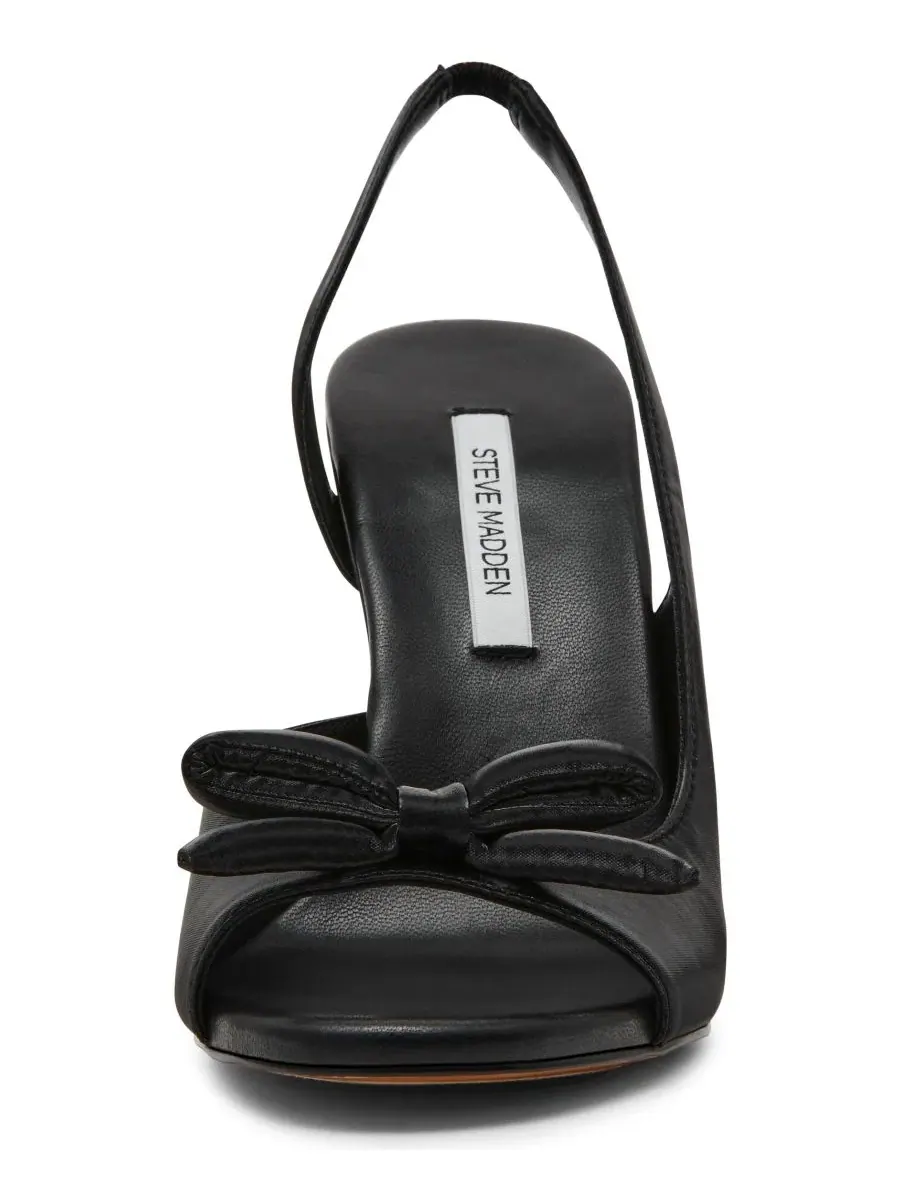 Туфли-сандалии с бантом и ремешком на каблуке Steve Madden — изображение 7 из 7, черный