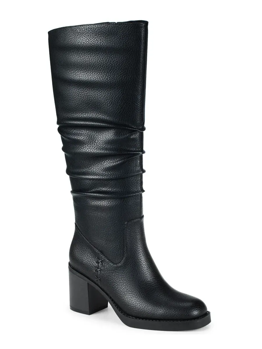 Ботинки женские Gingee Zipper Tall Square Toe Baretraps — изображение 1 из 5, черный