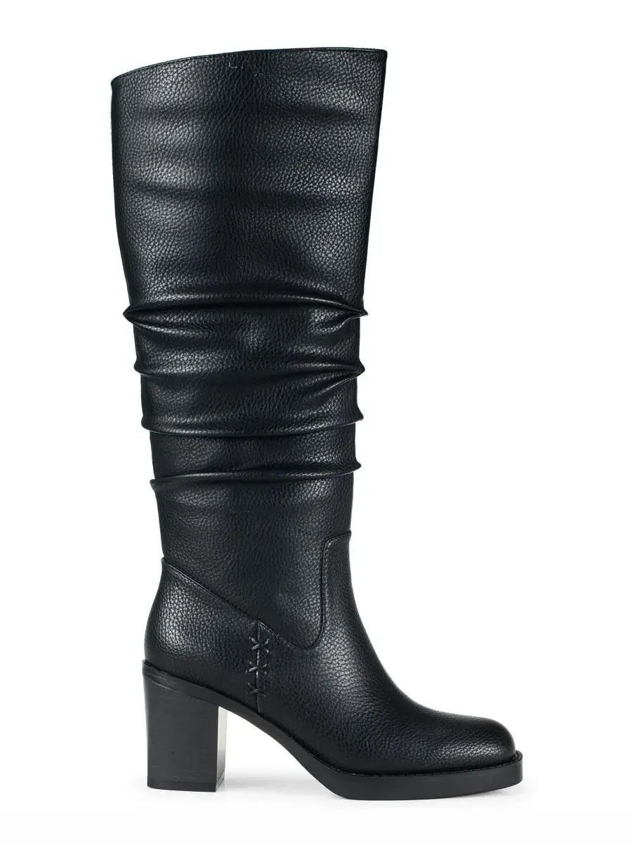 Ботинки женские Gingee Zipper Tall Square Toe Baretraps — изображение 2 из 5, черный