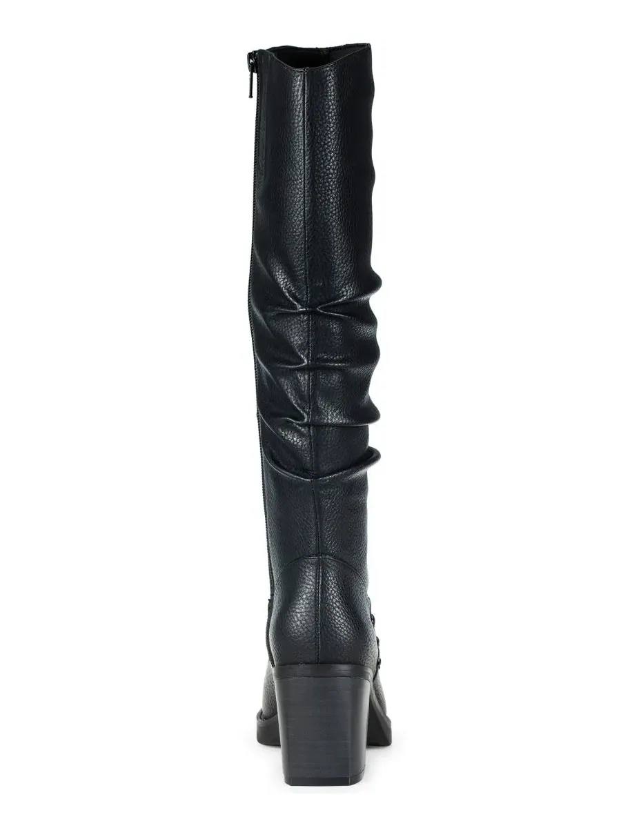Ботинки женские Gingee Zipper Tall Square Toe Baretraps — изображение 3 из 5, черный