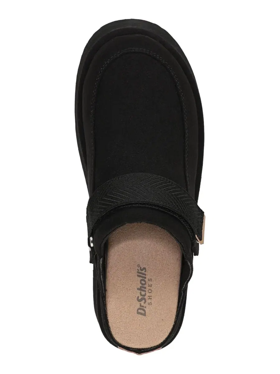 Мюли-сабо женские с плоской подошвой и наклонным мысом, модель Chill Out Slip-On Dr. Scholl's — изображение 4 из 5, черный