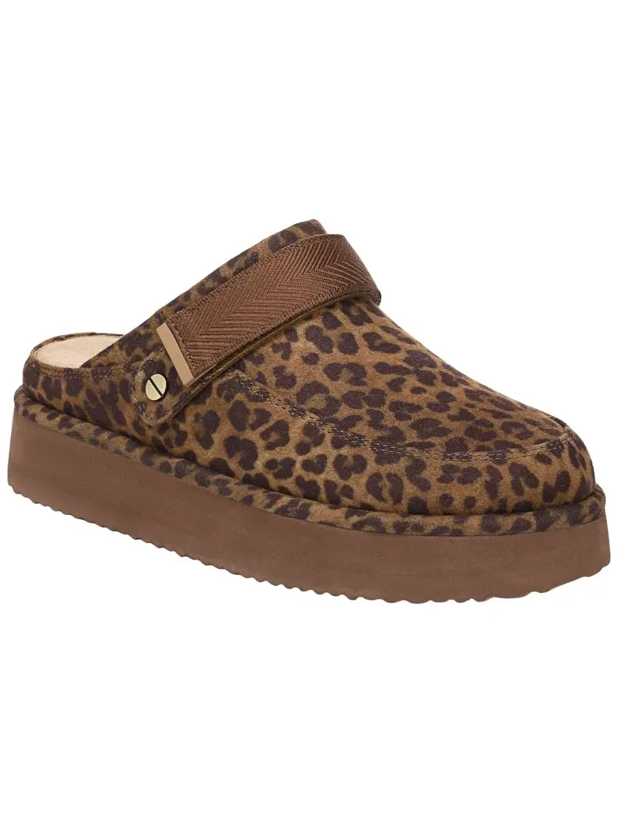Женские мюли-клоги с принтом Brown Leopard Microsuede Dr. Scholl's