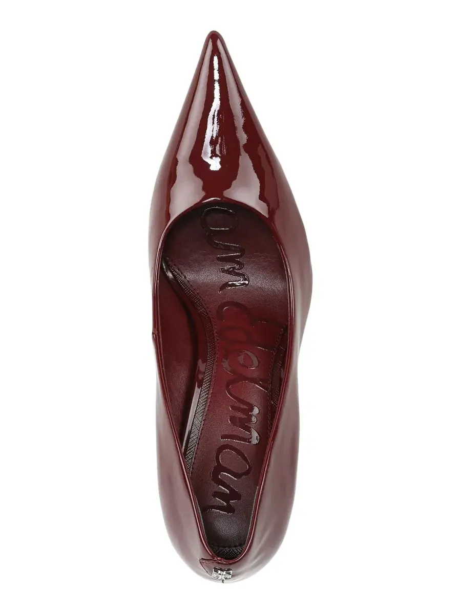 Туфли-лодочки Talula Pointed Toe на каблуке Sam Edelman, French Merlot Patent Leather — изображение 4 из 5