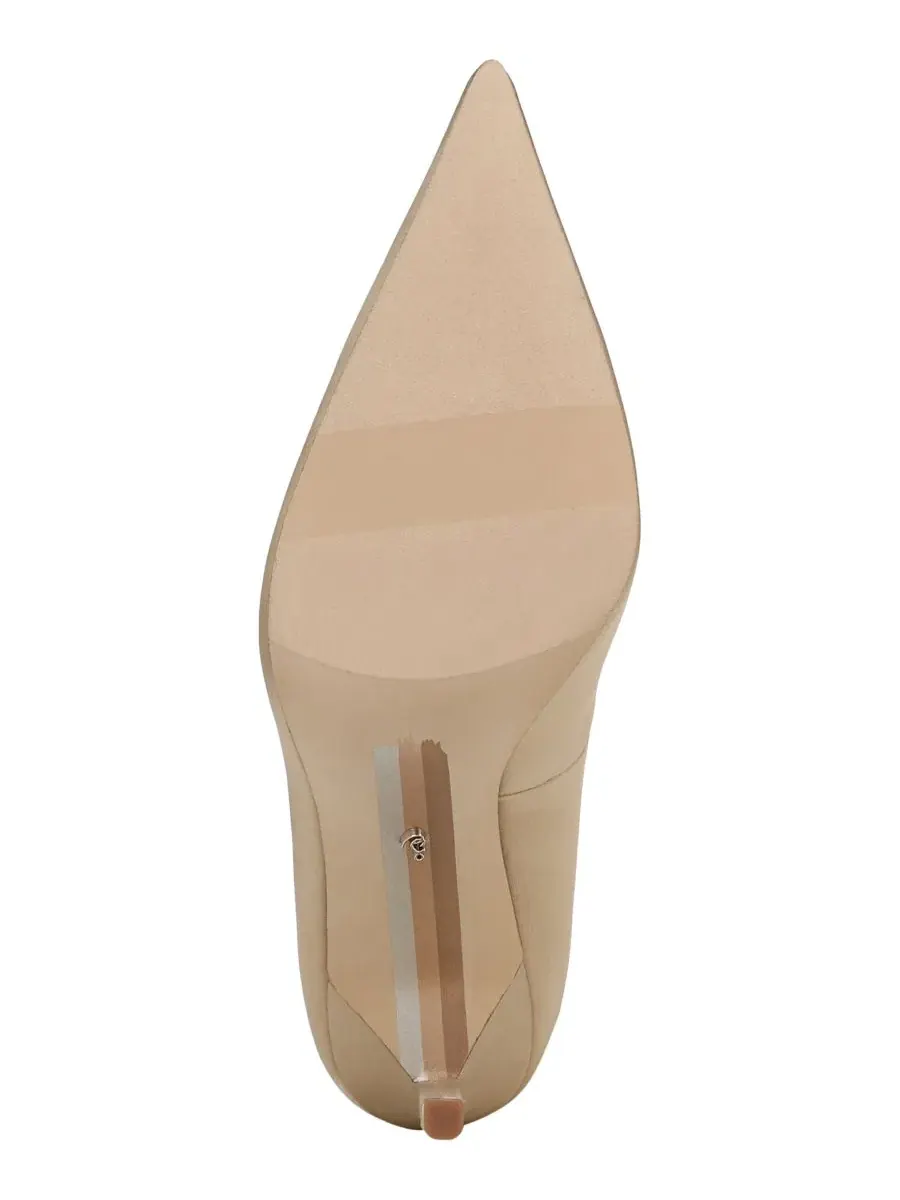 Туфли-лодочки на каблуке Talula Pointed Toe Sam Edelman, Champagne Satin Fabric — изображение 5 из 5