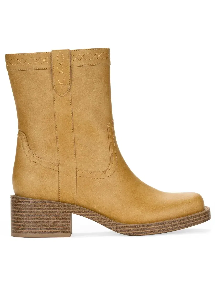 Ботинки Warrbles Mid-Shaft Block Heel Wild Pair — изображение 2 из 6, желтый