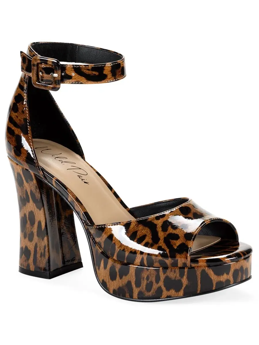 Босоножки на платформе и каблуке Katjaa Wild Pair, Aria Leopard — изображение 1 из 5