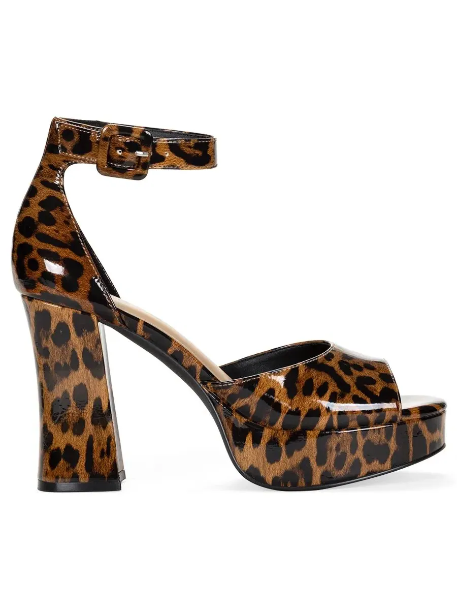 Босоножки на платформе и каблуке Katjaa Wild Pair, Aria Leopard — изображение 2 из 5