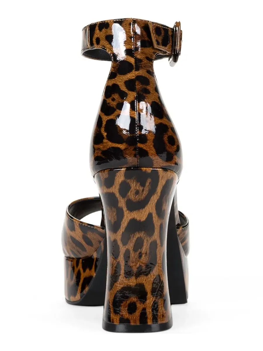 Босоножки на платформе и каблуке Katjaa Wild Pair, Aria Leopard — изображение 3 из 5
