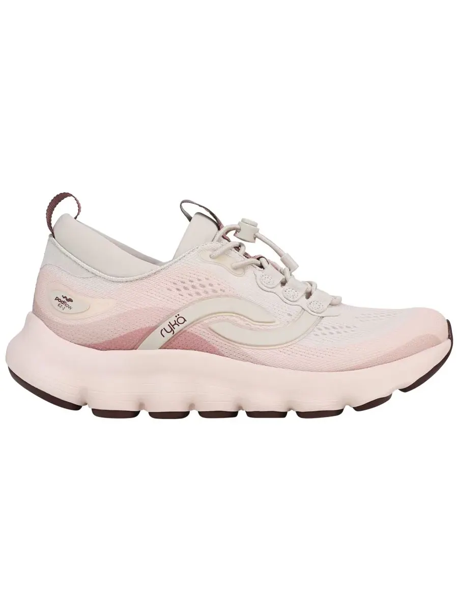 Женские кроссовки с шнуровкой-тоггл Podflow Walking Toggle Athletic Sneakers Ryka, Snowline Ecru — изображение 2 из 5