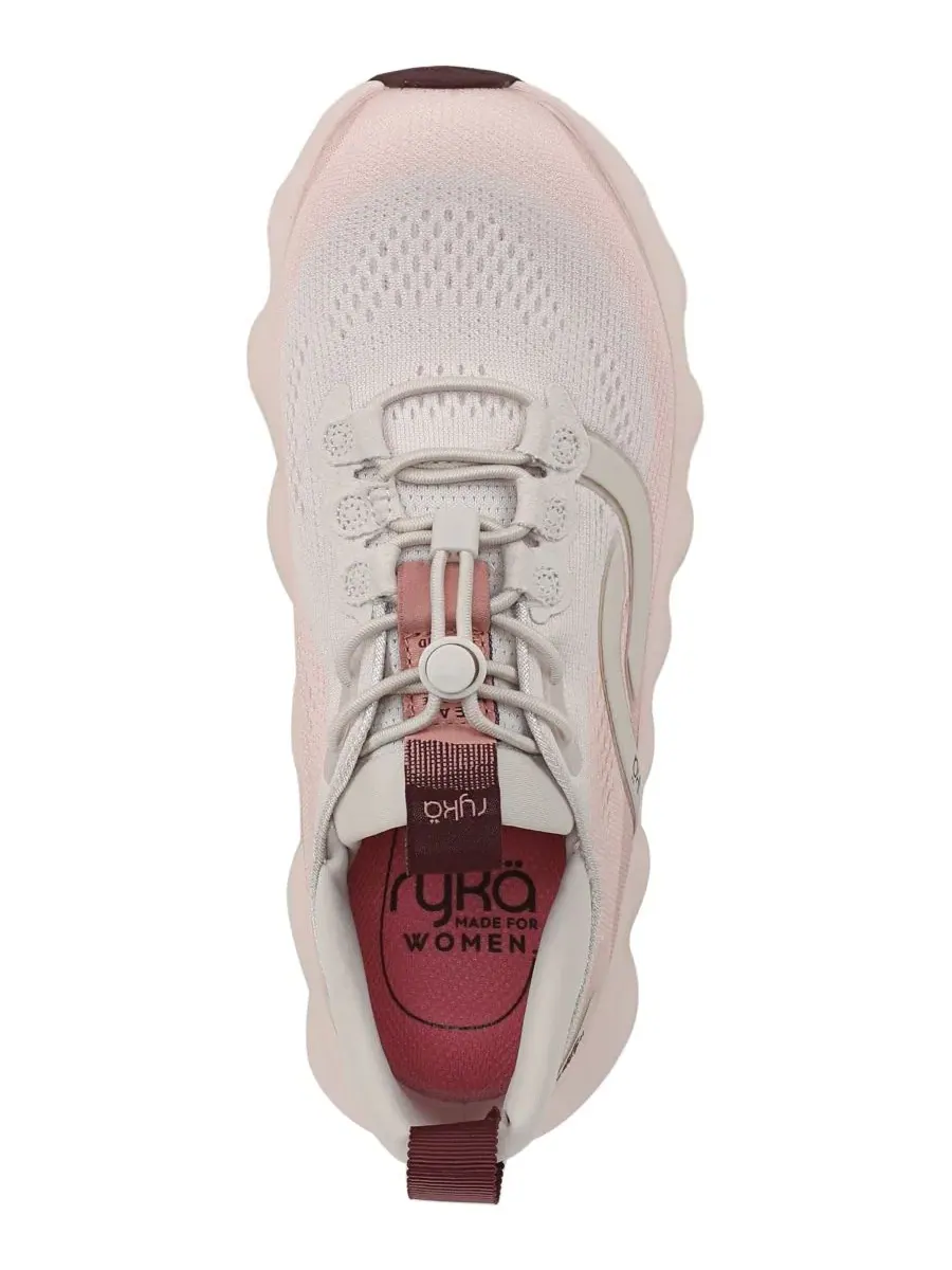 Женские кроссовки с шнуровкой-тоггл Podflow Walking Toggle Athletic Sneakers Ryka, Snowline Ecru — изображение 4 из 5