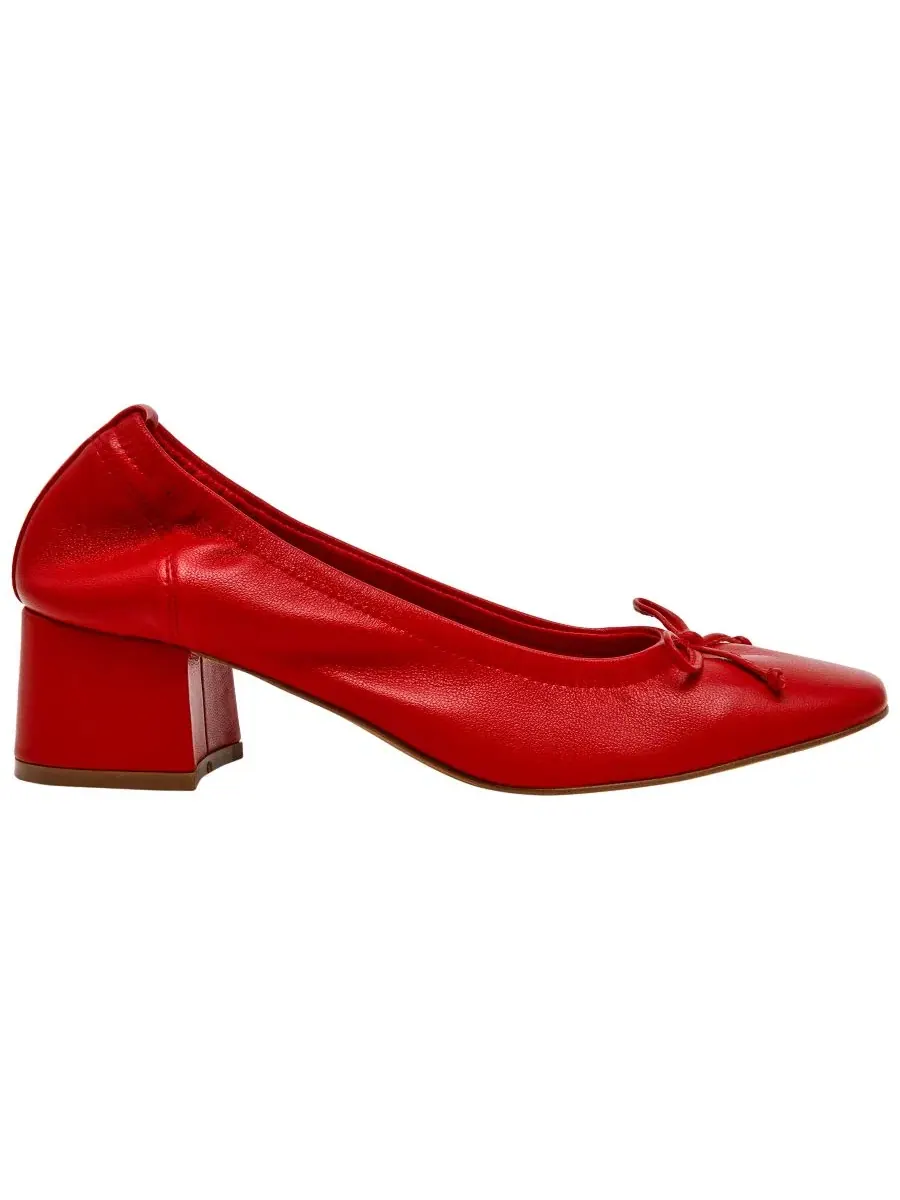Балетки на устойчивом каблуке Coretta Block Heel Steve Madden — изображение 2 из 6, красный
