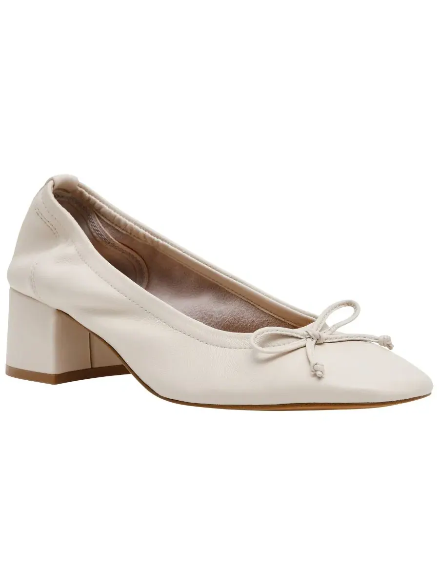 Балетки на каблуке Coretta Block Heel Steve Madden — изображение 1 из 6, белый