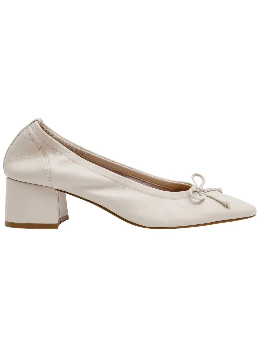 Балетки на каблуке Coretta Block Heel Steve Madden — изображение 2 из 6, белый