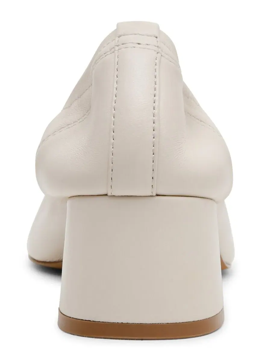 Балетки на каблуке Coretta Block Heel Steve Madden — изображение 3 из 6, белый