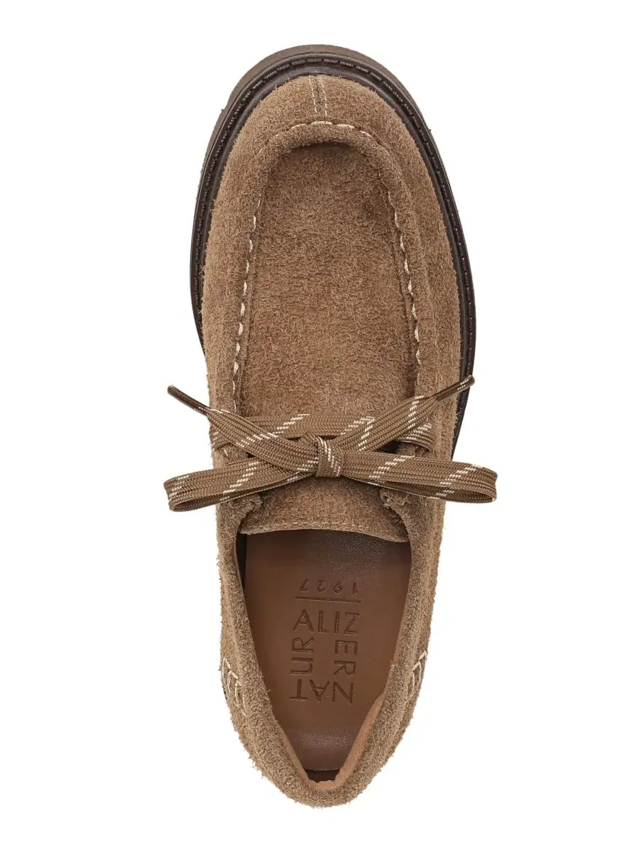 Женские туфли-оксфорды Tisha Lace-Up Oxford Flats Naturalizer — изображение 4 из 5, коричневый