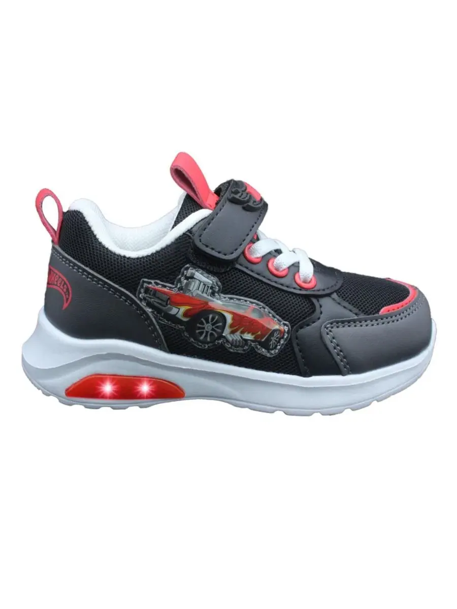 Детские кроссовки со светящейся подошвой Hot Wheels — изображение 2 из 15, черный