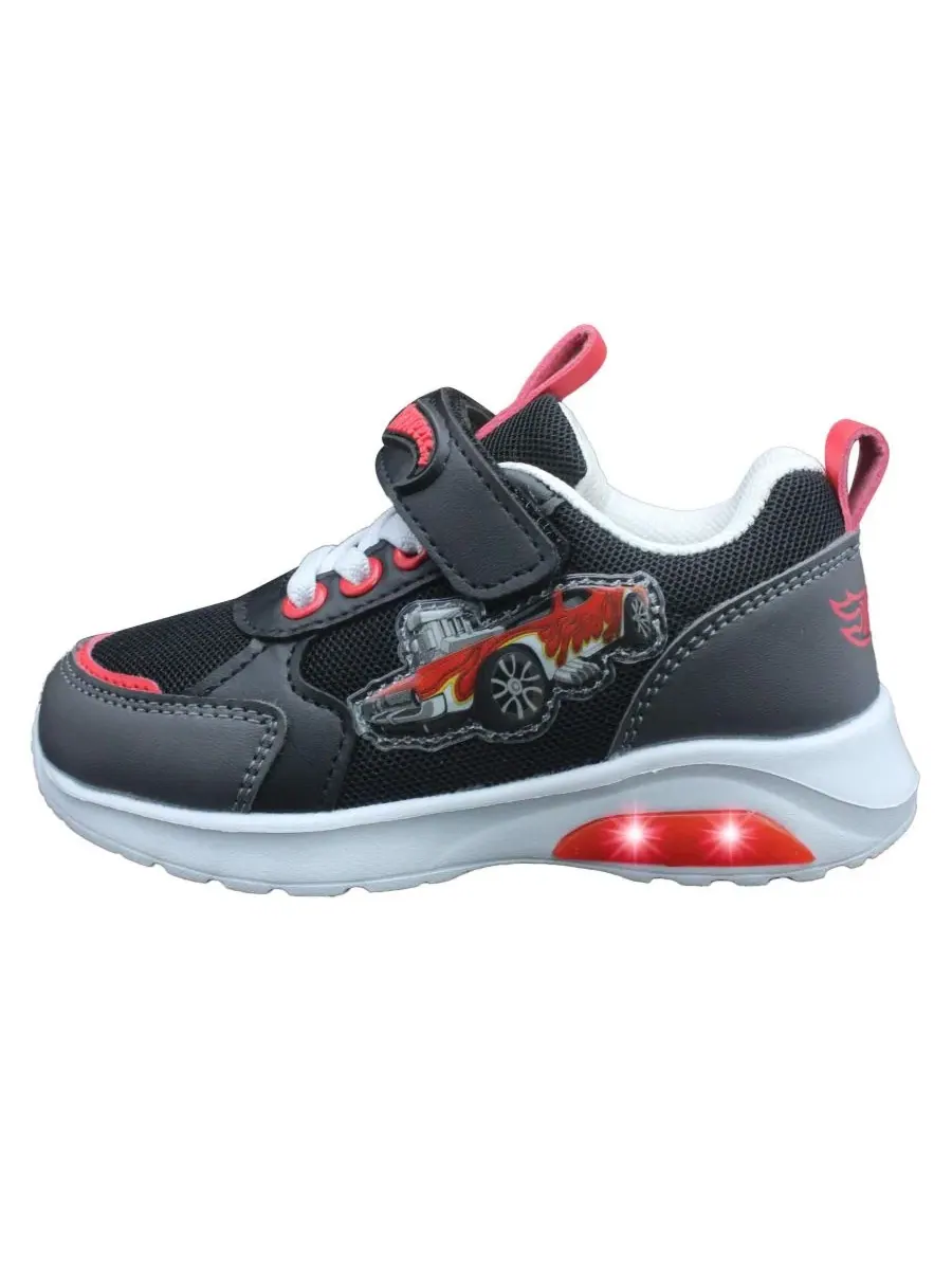 Детские кроссовки со светящейся подошвой Hot Wheels — изображение 4 из 15, черный