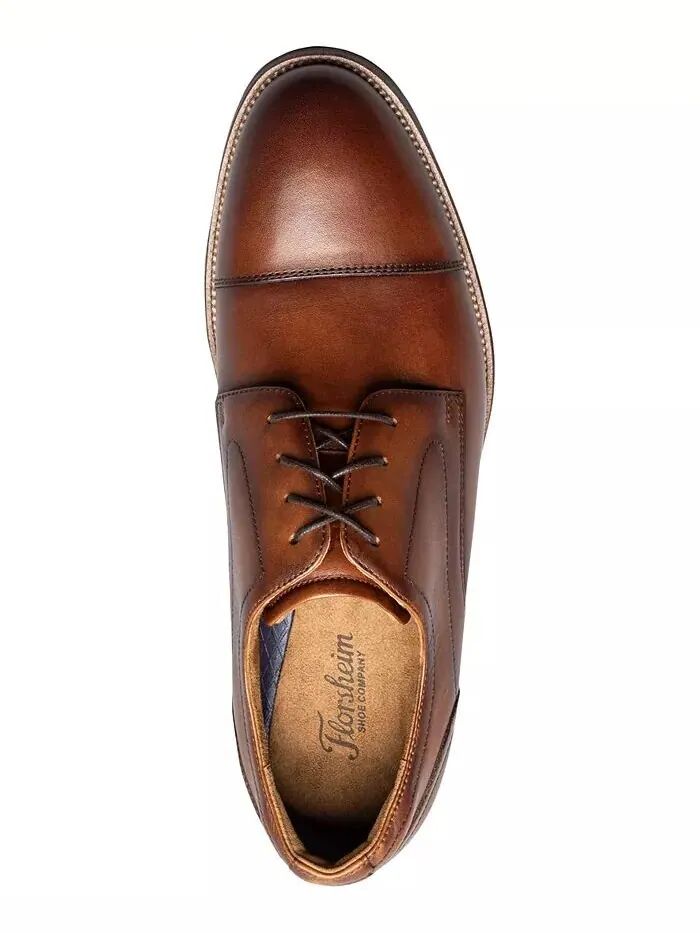 Мужские оксфорды Ruvo с закрытым носком Florsheim — изображение 6 из 8, коричневый