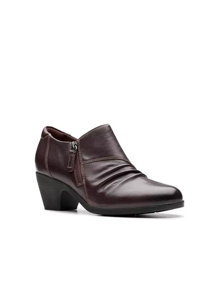 Ботинки женские Clarks Emily 2 Braley кожаные на блочном каблуке