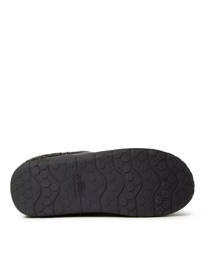 Мужские домашние тапочки-клоги Moccasin Toe из микро-замши Dearfoams — изображение 4 из 5, серый