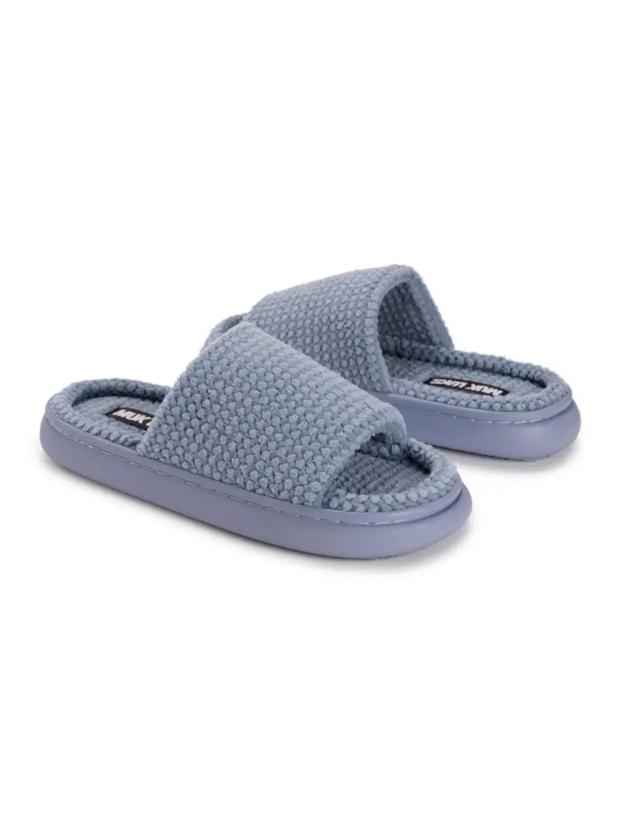 Шлепанцы-слайды Marsai Slide из полиэстера MUK LUKS — изображение 3 из 9, синий