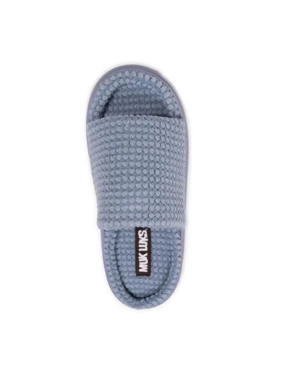 Шлепанцы-слайды Marsai Slide из полиэстера MUK LUKS — изображение 6 из 9, синий