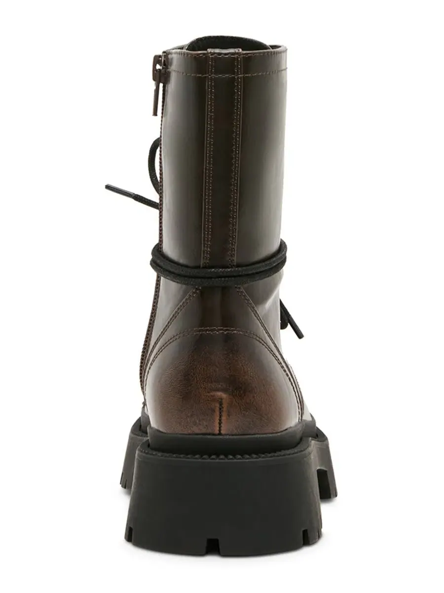 Ботинки-челси Ariella Lace-Up Lug Combat Madden Girl — изображение 3 из 7, коричневый