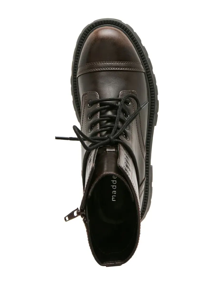 Ботинки-челси Ariella Lace-Up Lug Combat Madden Girl — изображение 4 из 7, коричневый