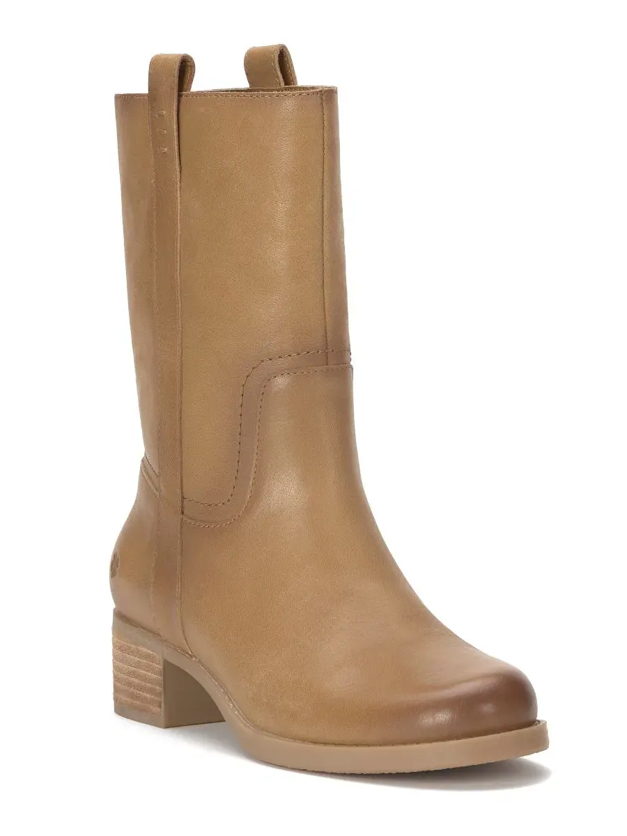 Женские сапоги для верховой езды с круглым носком Hydee Mid Shaft Lucky Brand, Buttercream Leather
