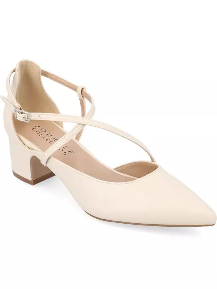 Женские туфли-лодочки Galvinn Crisscross с острым носком Journee Collection