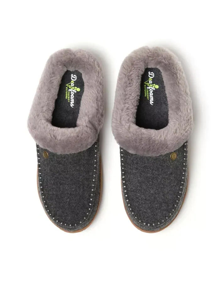 Мужские тапочки Baro Energy Return Clog House Shoe Dearfoams — изображение 4 из 5, темный серый