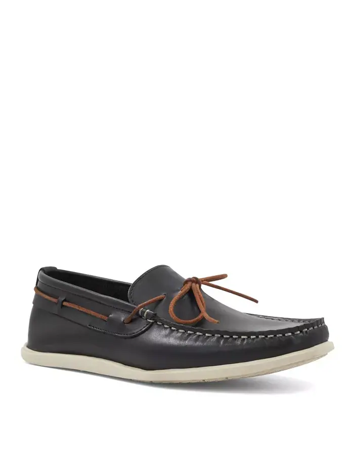 Мужские лодочные туфли Starboard Moc Toe M Line By Bruno Magli — черный