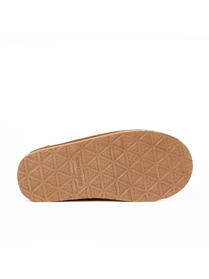 Женские замшевые тапочки Coze Around Clog Minnetonka — изображение 6 из 6, корица