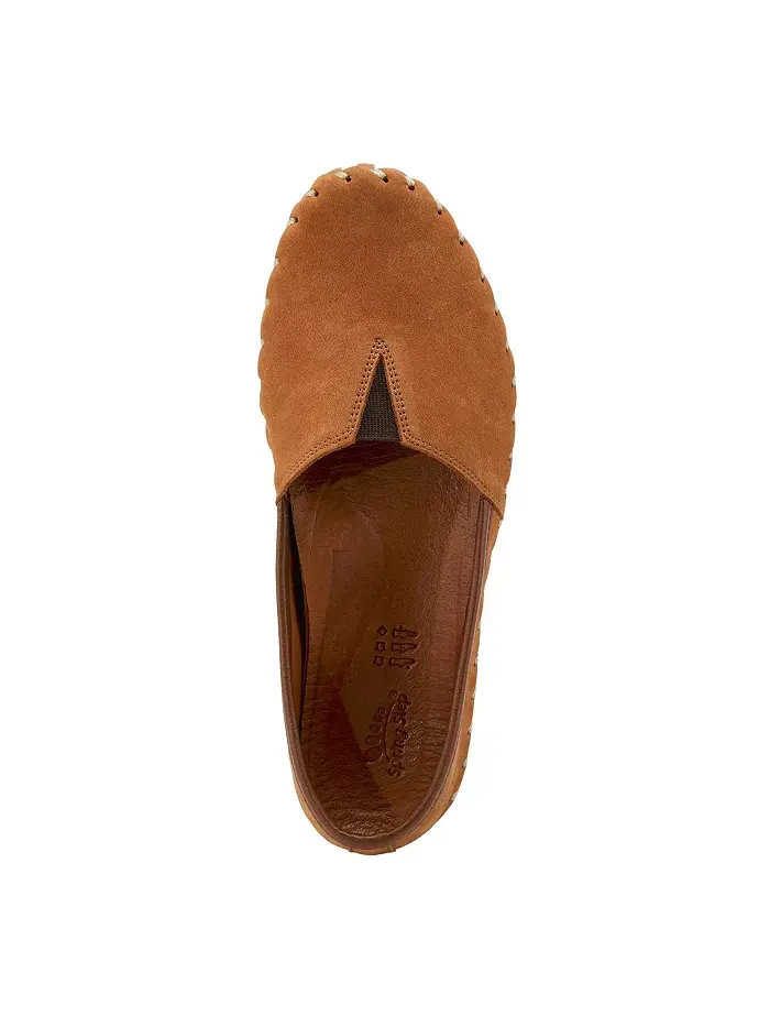Kathaleta Suede Slip-On Comfort Туфли на плоской подошвеs с V-образной эластичной выемкой — изображение 3 из 6