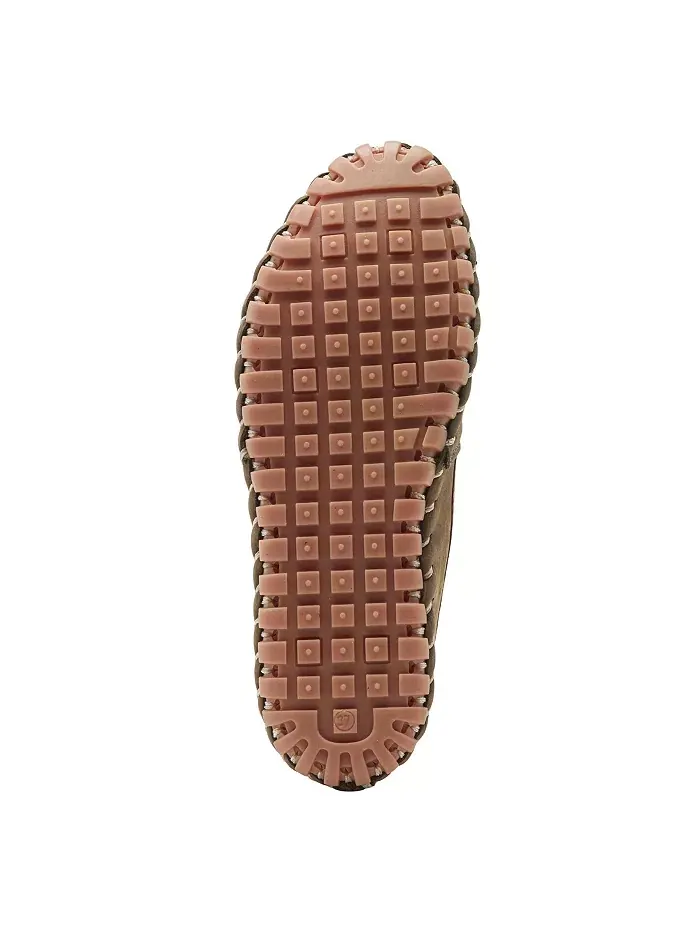 Kathaleta Suede Slip-On Comfort Туфли на плоской подошвеs с V-образной эластичной выемкой — изображение 6 из 6, зеленый
