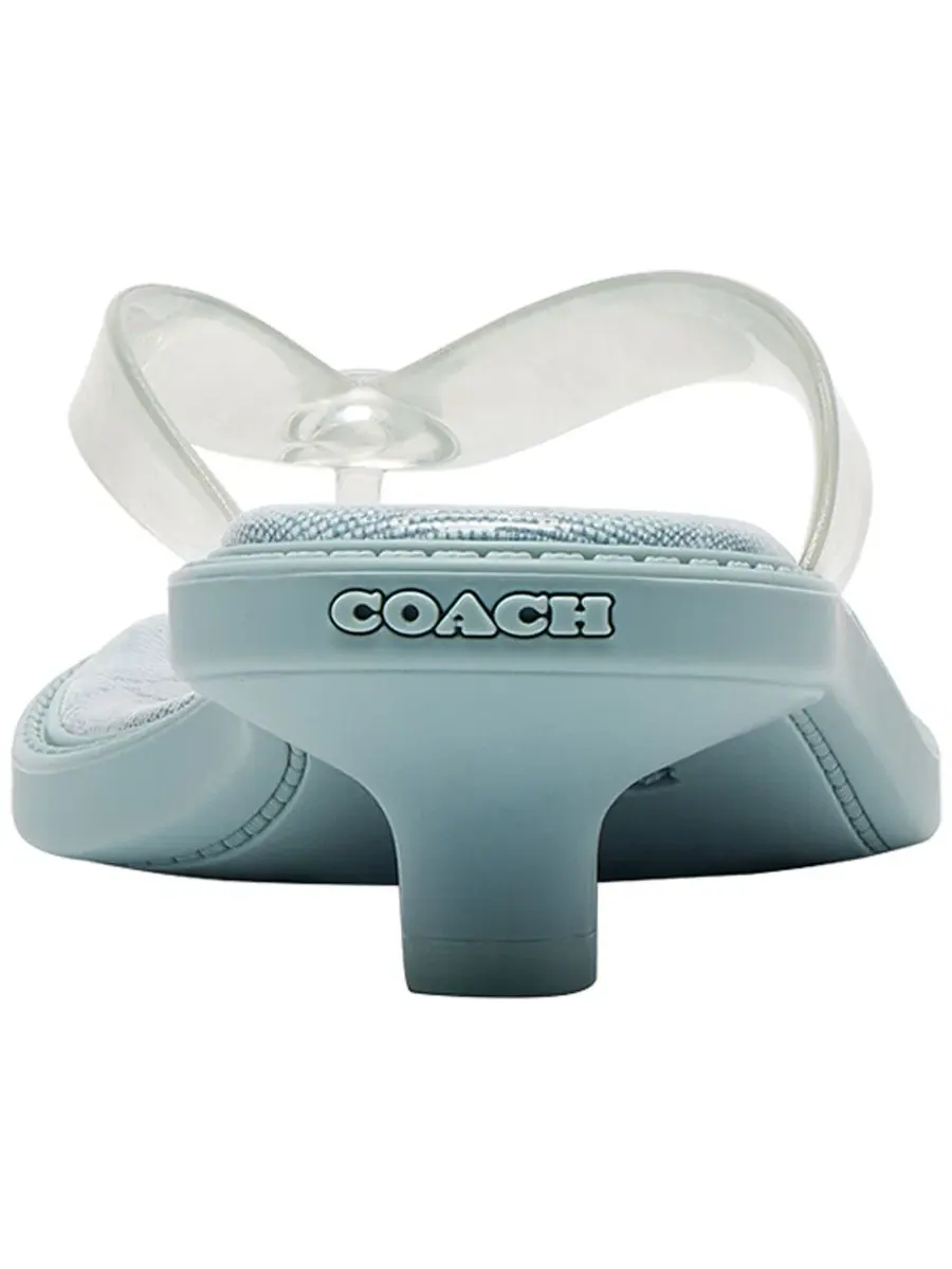 Женские сандалии-слипоны из резины Coach — изображение 3 из 4, серый