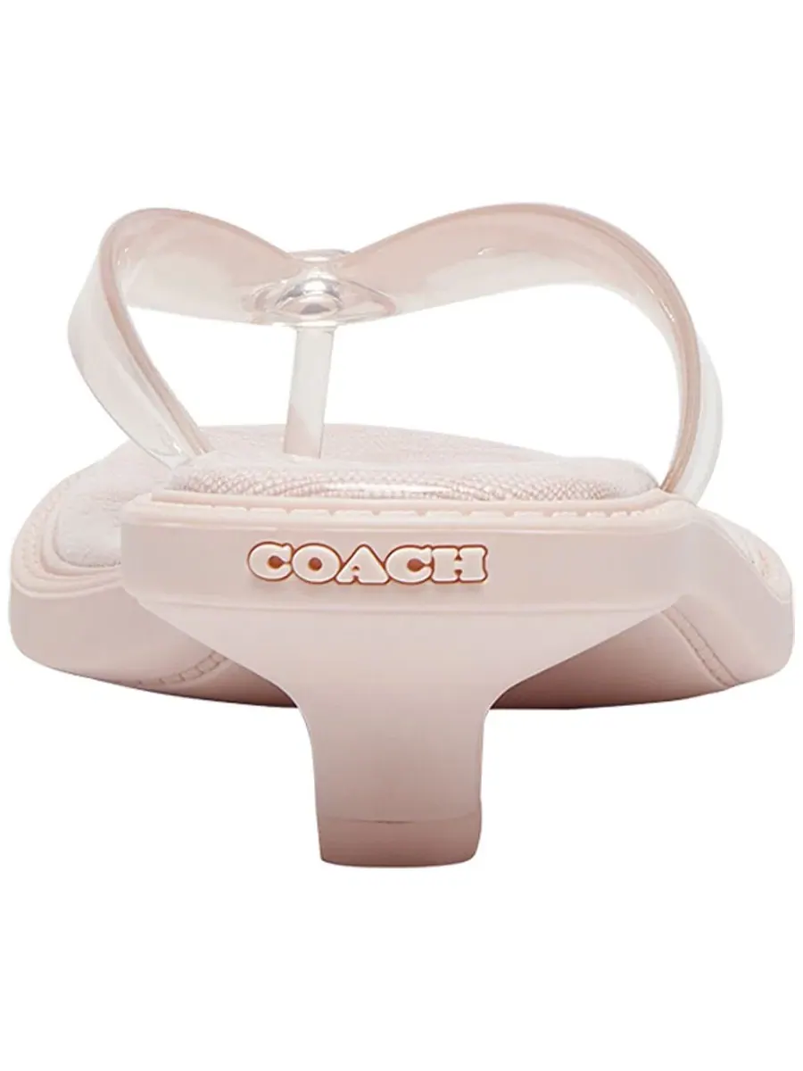 Женские сандалии-слипоны из резины Coach — изображение 3 из 5, розовый