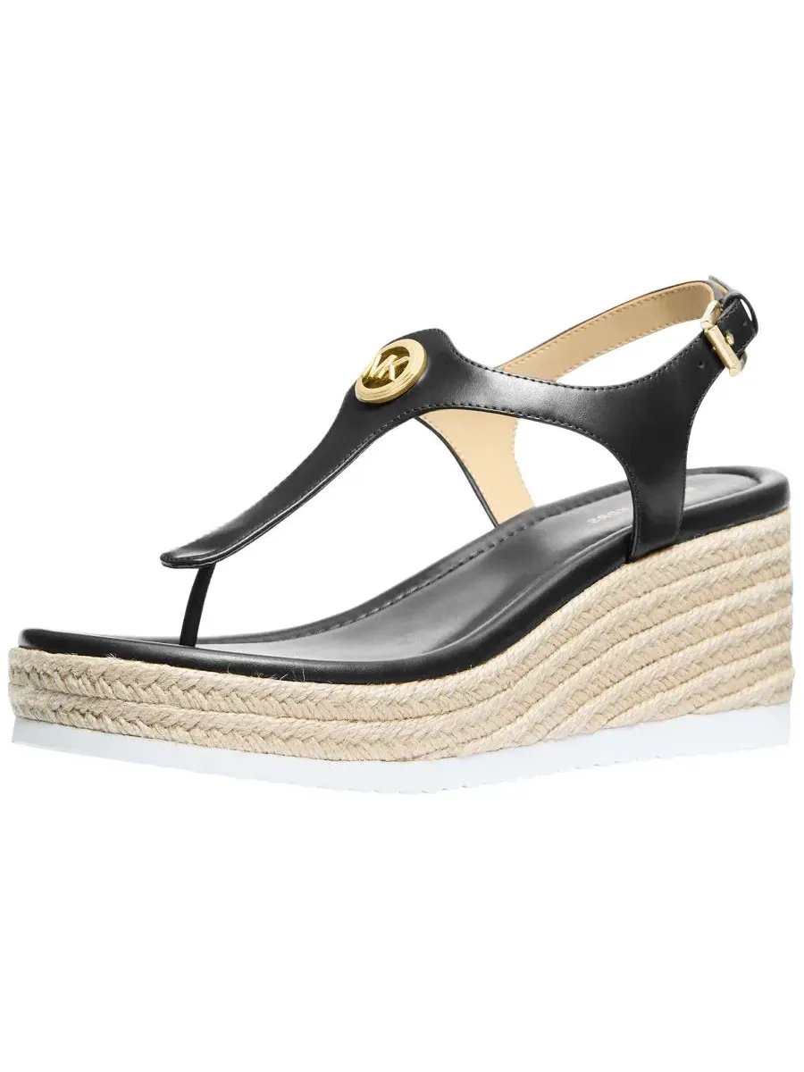 Женские сандалии на танкетке Val Thong Michael Kors — изображение 4 из 4, черный