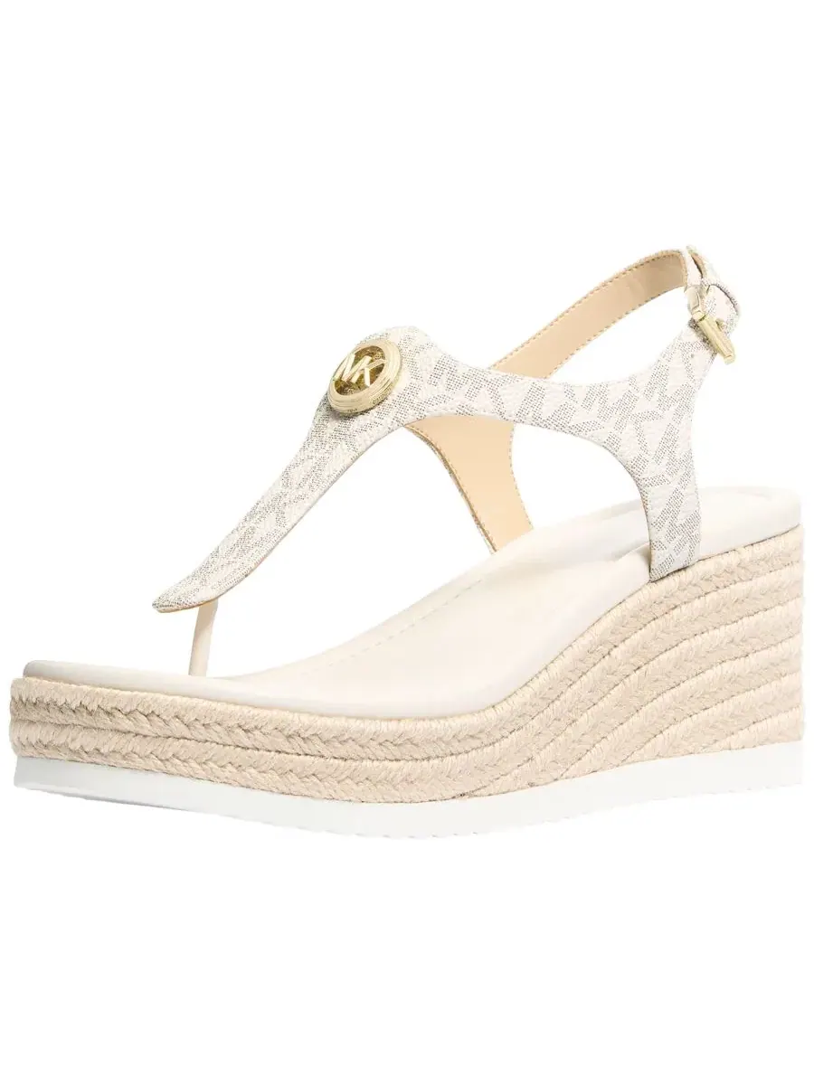 Женские сандалии на танкетке Val Thong Michael Kors, ванильный — изображение 4 из 4