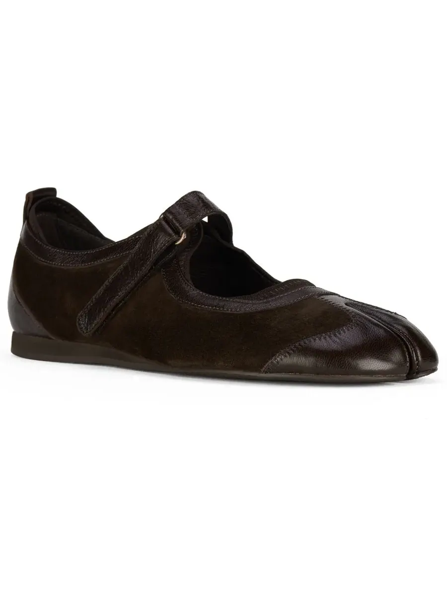 Балетки с мысом-щелью Thalion Jeffrey Campbell — изображение 1 из 5, коричневый