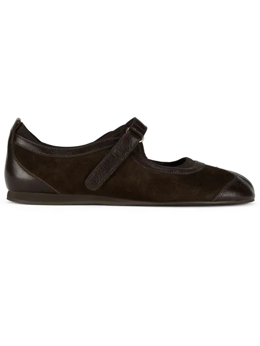Балетки с мысом-щелью Thalion Jeffrey Campbell — изображение 2 из 5, коричневый