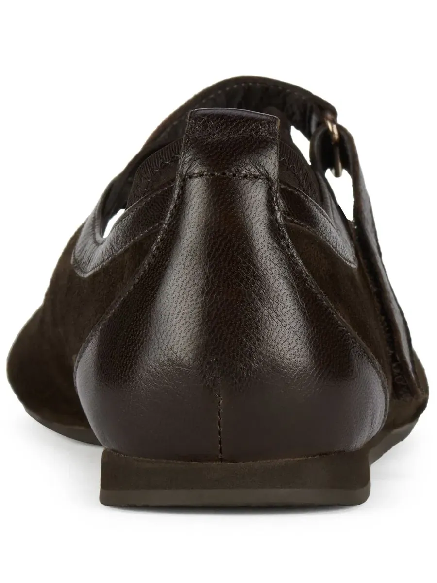 Балетки с мысом-щелью Thalion Jeffrey Campbell — изображение 3 из 5, коричневый