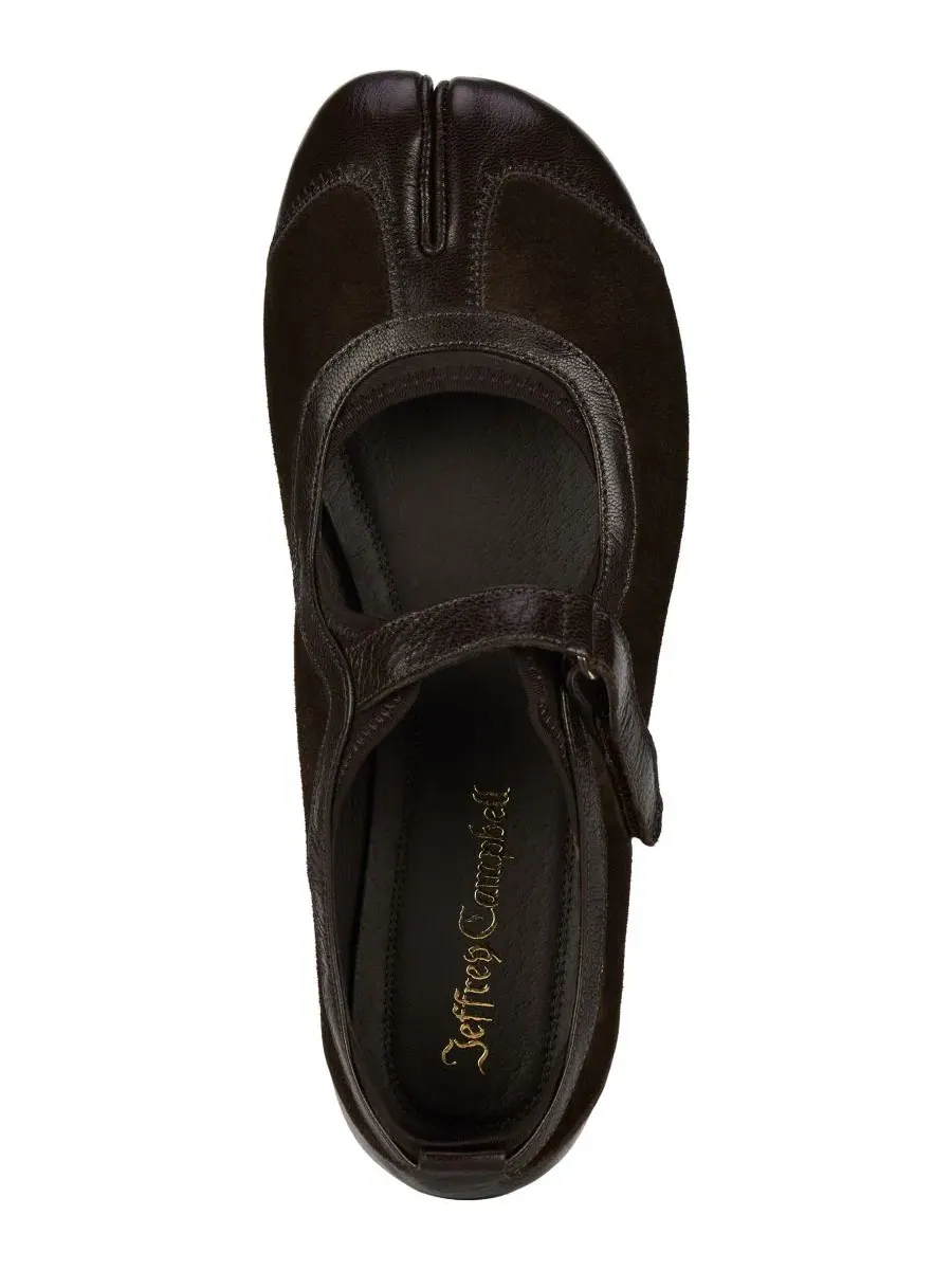 Балетки с мысом-щелью Thalion Jeffrey Campbell — изображение 4 из 5, коричневый