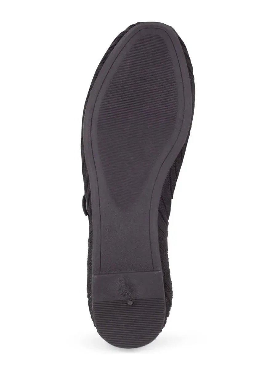 Женские балетки Montpellier Slip-On Mary Jane Tahari — изображение 5 из 6, черный