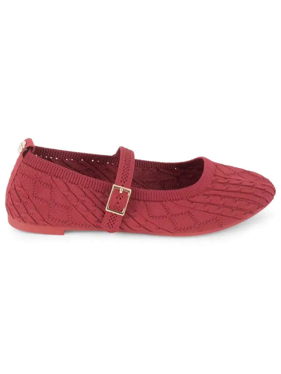 Женские балетки Montpellier Slip-On Mary Jane Tahari — изображение 2 из 6, бордовый
