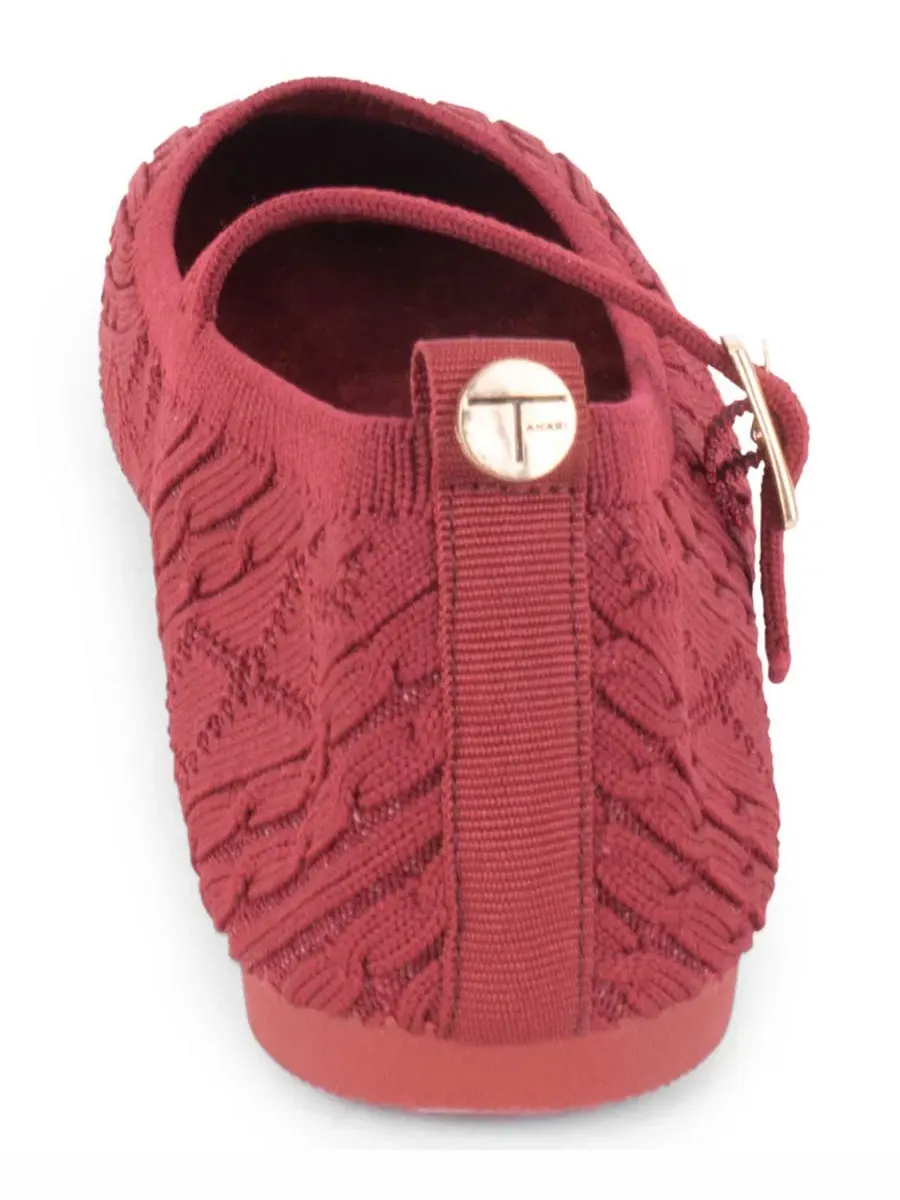 Женские балетки Montpellier Slip-On Mary Jane Tahari — изображение 3 из 6, бордовый