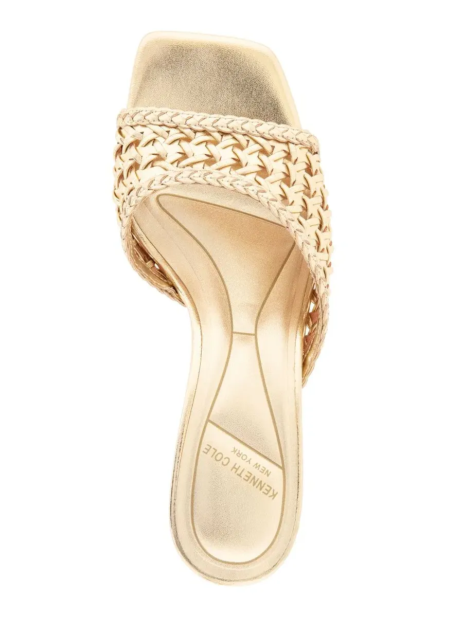 Босоножки-сандалии Arita Single Strap Slip-On Kenneth Cole New York — изображение 4 из 8, золотистый