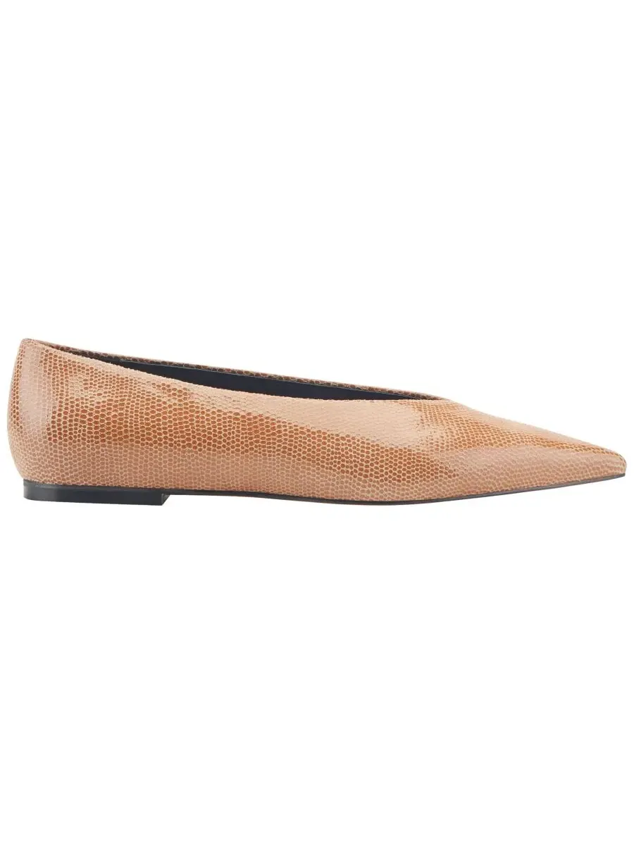 Балетки Casee с острым носком Marc Fisher LTD, Natural Lizard Suede — изображение 2 из 5