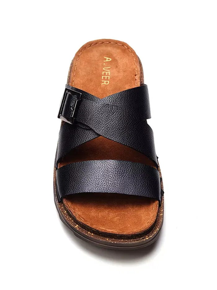 Мужские сандалии Baliya One Strap A. Veer — изображение 2 из 6, черный
